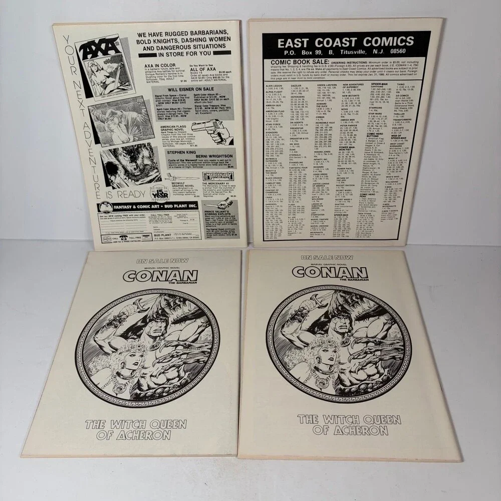 Savage Tales Magazine Lot Vol 2 #1-8 Marvel Comics 1985-1986 Joe Jusko